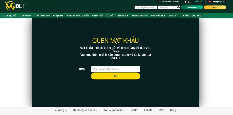 dang nhap v9bet quen mk Cách lấy lại mật khẩu